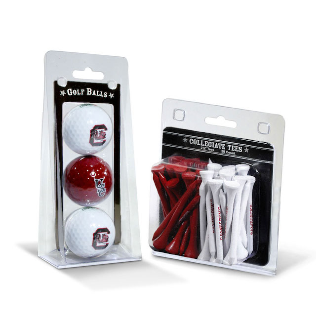 South Carolina Gamecocks 3 Ball Pack and 50 Tee Pack