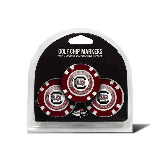 South Carolina Gamecocks 3 Pack Golf Chips