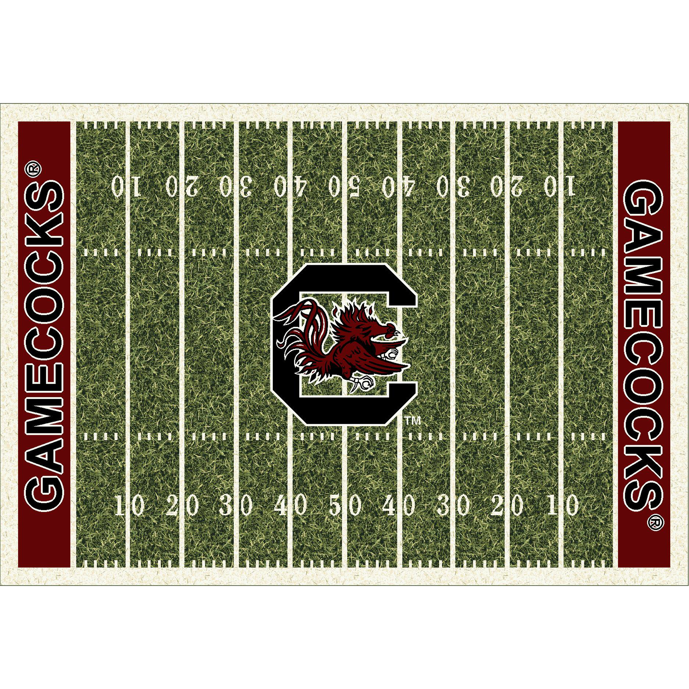 South Carolina Gamecocks 8 X 11 HOMEFIELD Rug