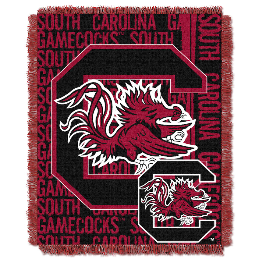 South Carolina Gamecocks Double Play Tapestry Blanket 48 x 60