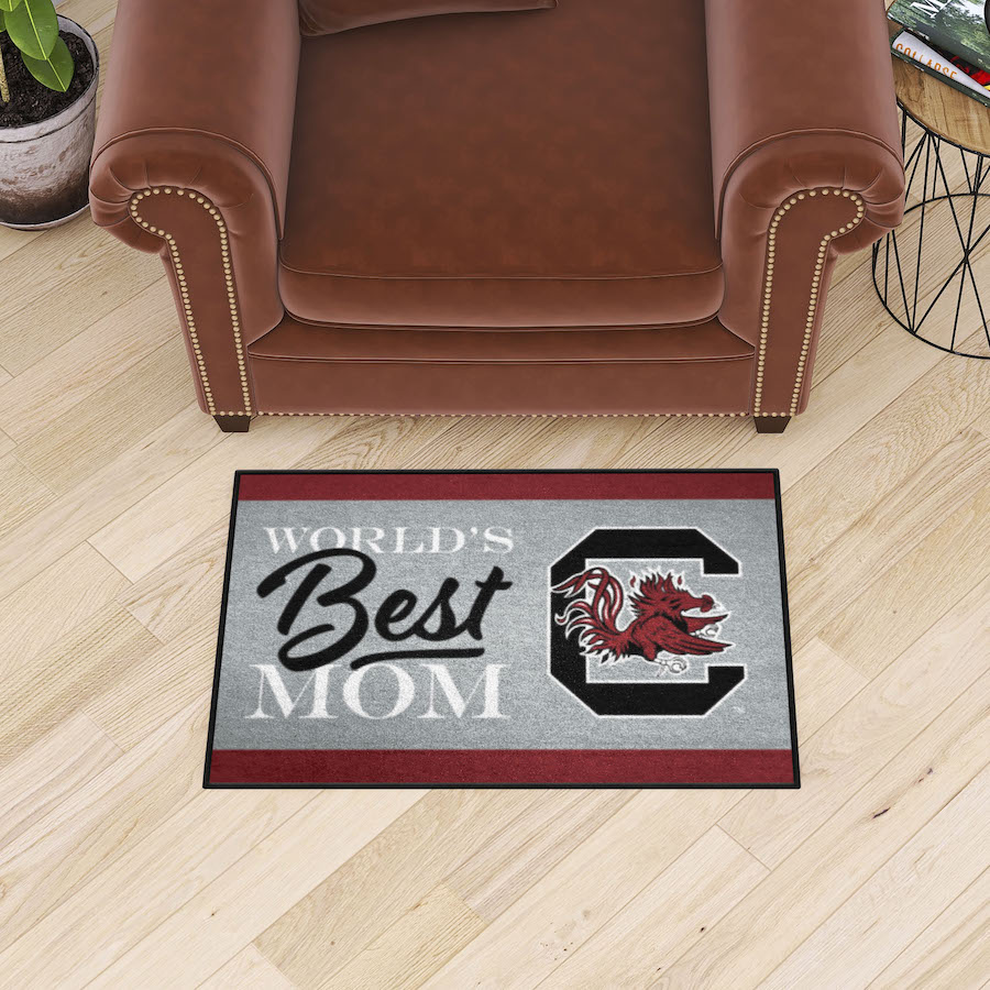 South Carolina Gamecocks 20 x 30 WORLDS BEST MOM Floor Mat