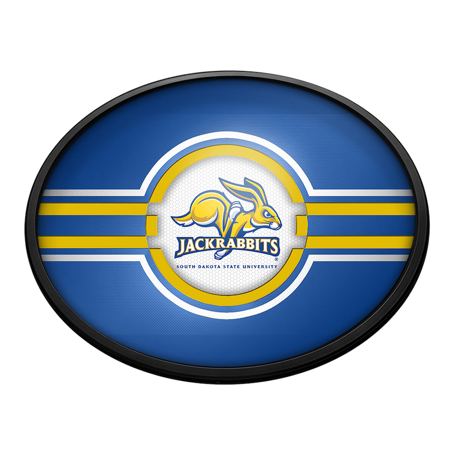 South Dakota State JackRabbits Slimline LED Wall Sign ~ OVAL PRIMARY