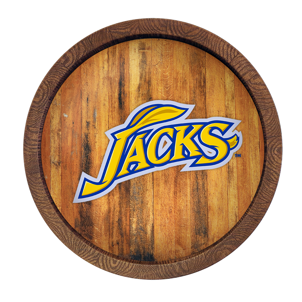 South Dakota State JackRabbits FAUX Barrel Top Sign