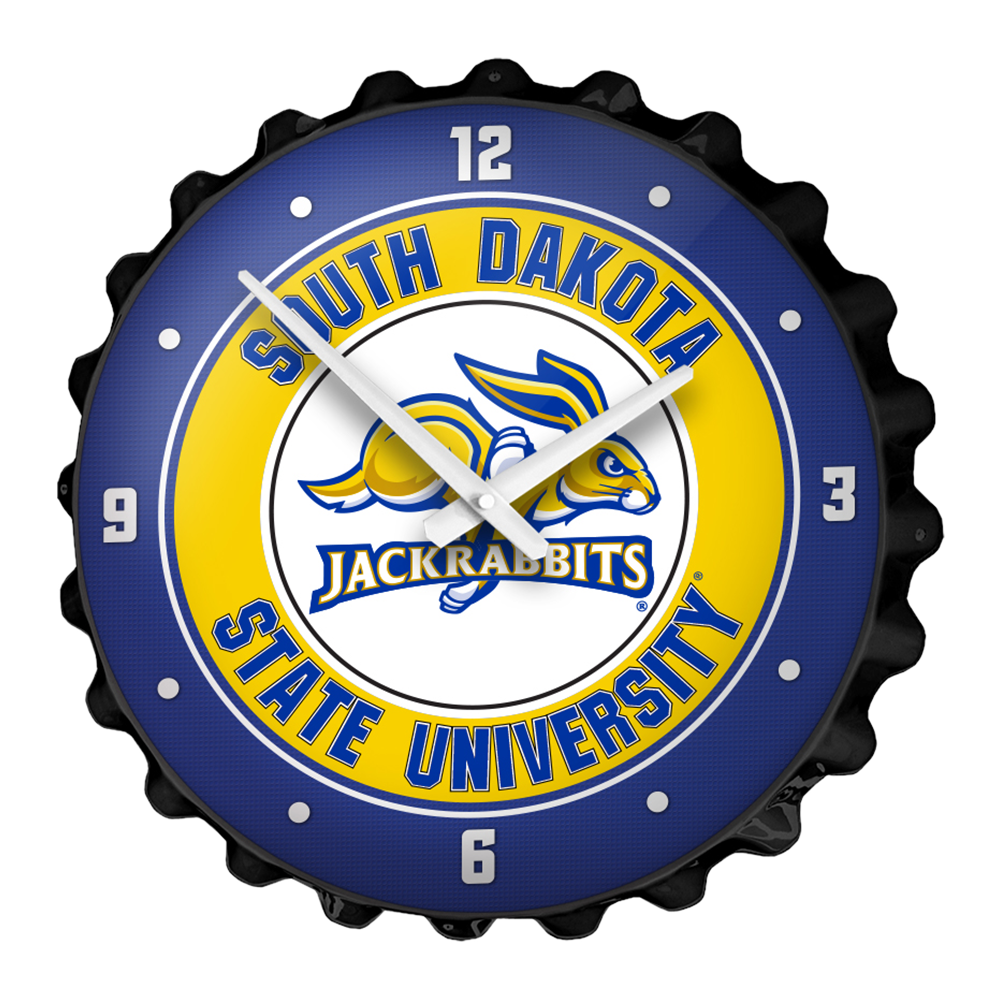 South Dakota State JackRabbits Bottle Cap Wall Clock