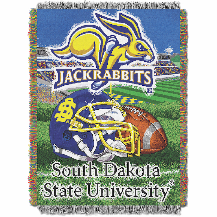 South Dakota State Jackrabbits Home Field Advantage Series Tapestry Blanket 48 x 60