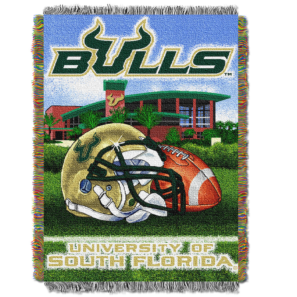 South Florida Bulls Home Field Advantage Series Tapestry Blanket 48 x 60