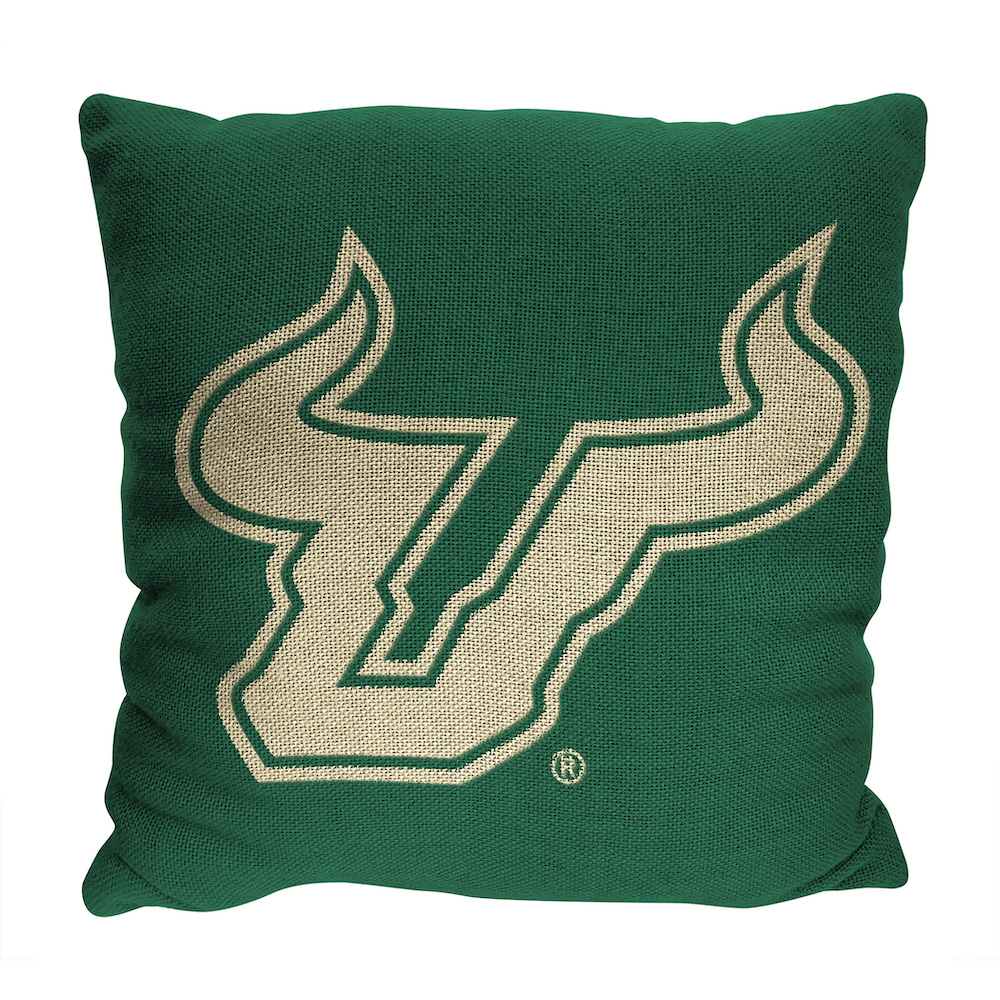 South Florida Bulls Double Sided INVERT Woven Pillow