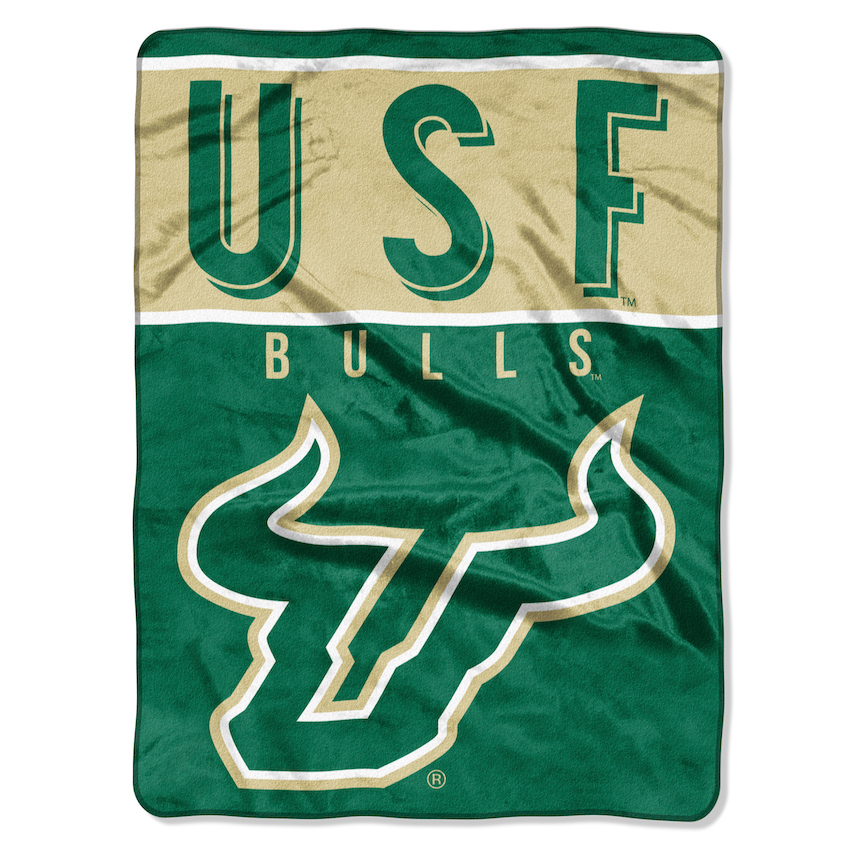 South Florida Bulls Large Plush Fleece OVERTIME 60 x 80 Blanket