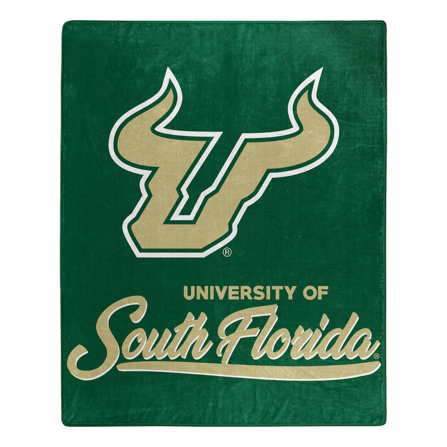 South Florida Bulls Plush Fleece Raschel Blanket 50 x 60