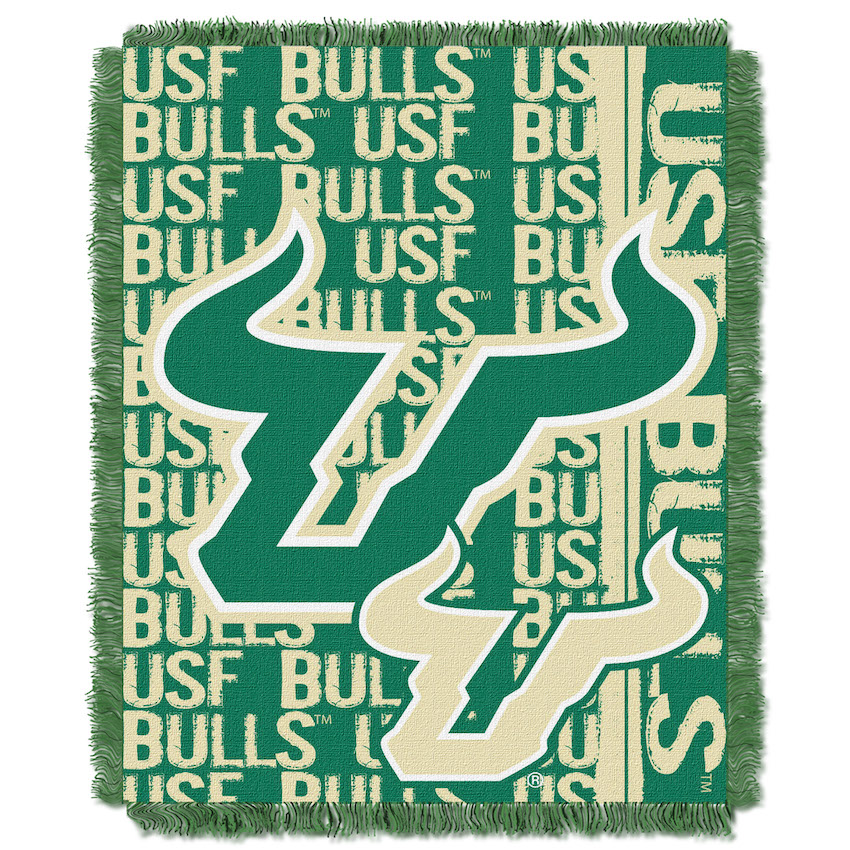 South Florida Bulls Double Play Tapestry Blanket 48 x 60