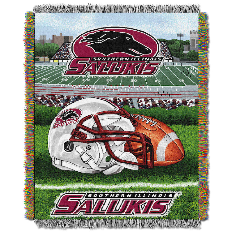 Southern Illinois Salukis Home Field Advantage Series Tapestry Blanket 48 x 60