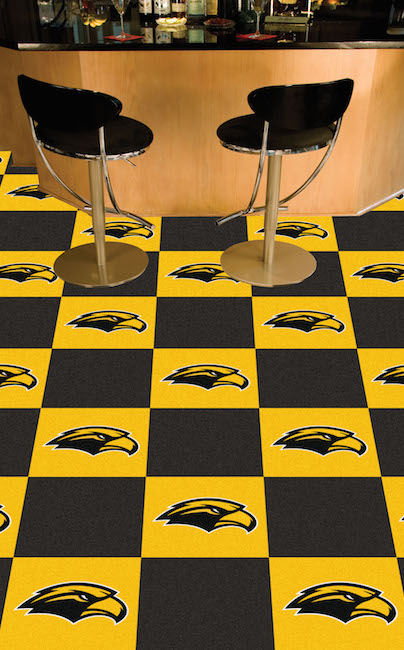 Southern Mississippi Golden Eagles Carpet Tiles 18x18 in.