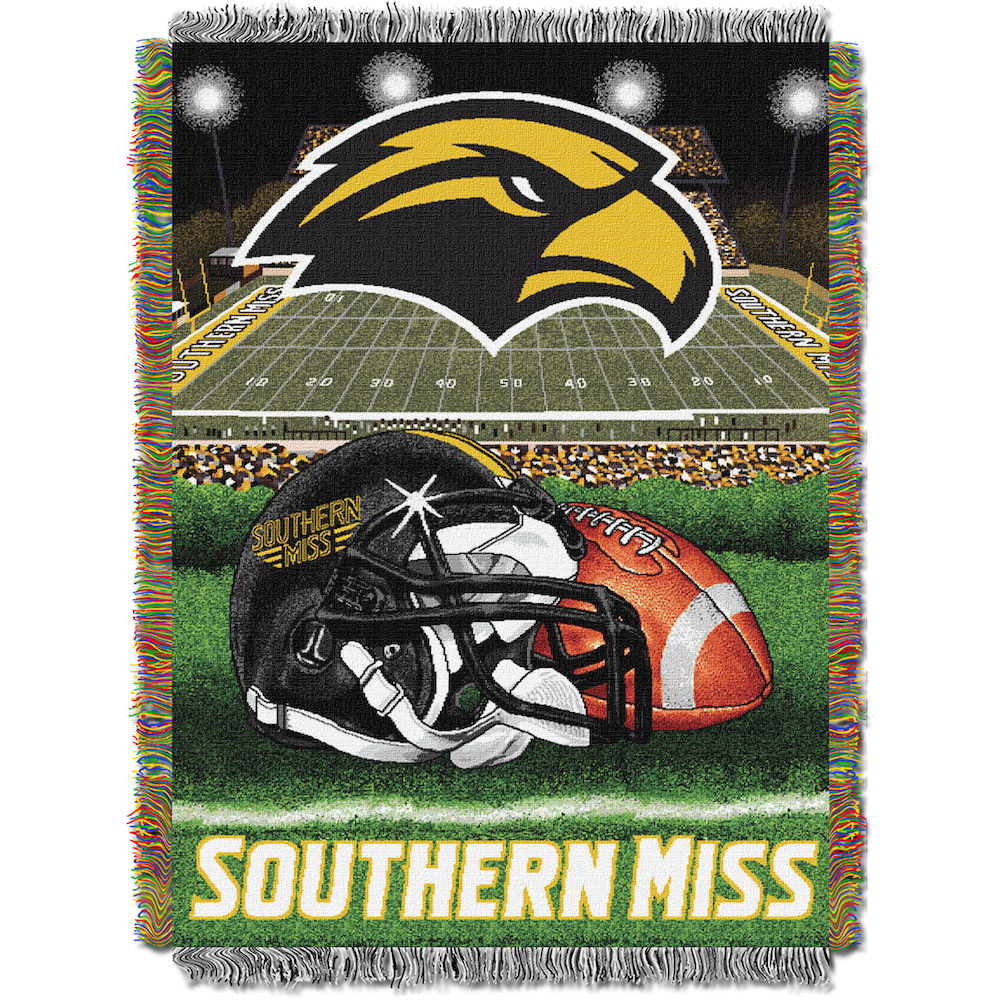 Southern Mississippi Golden Eagles Home Field Advantage Series Tapestry Blanket 48 x 60