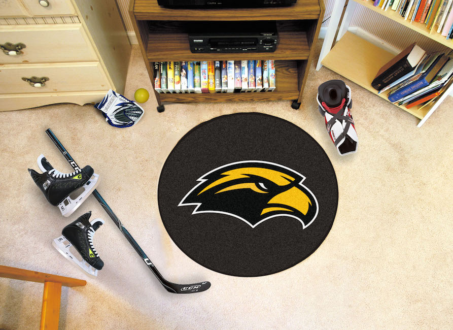 Southern Mississippi Golden Eagles Round Hockey Puck Mat