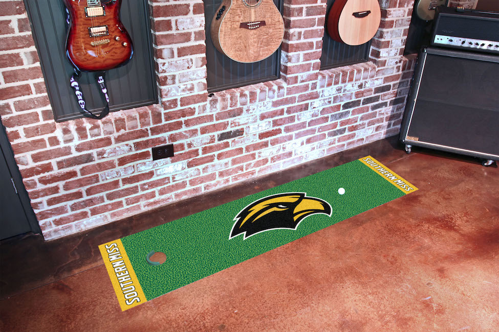 Southern Mississippi Golden Eagles Putting Green Mat 18 x 72