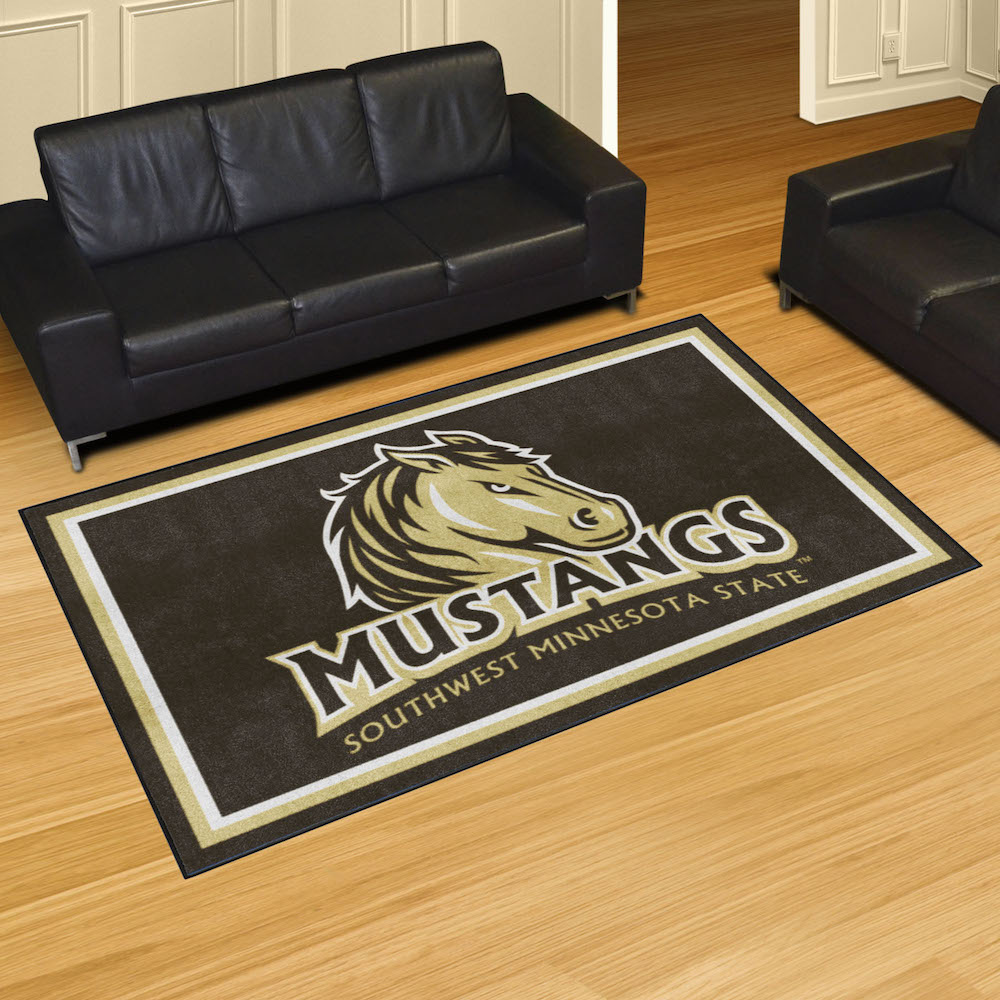 Southwest Minnesota State Mustangs 5x8 Area Rug