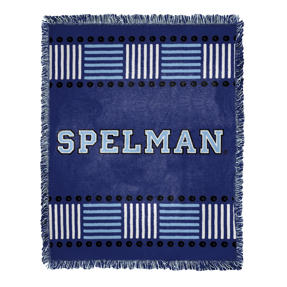 Spelman Jaguars HOMAGE Jacquard Throw Blanket 48 x 60