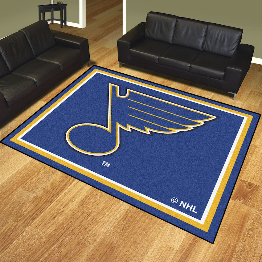 St. Louis Blues Ultra Plush 8x10 Area Rug