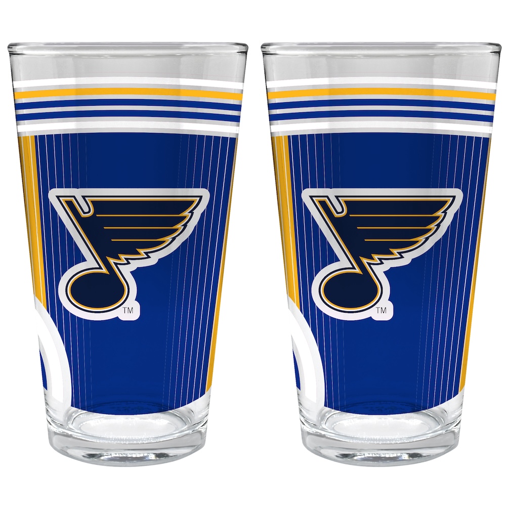 St. Louis Blues COOL VIBES 2 pc Pint Glass Set