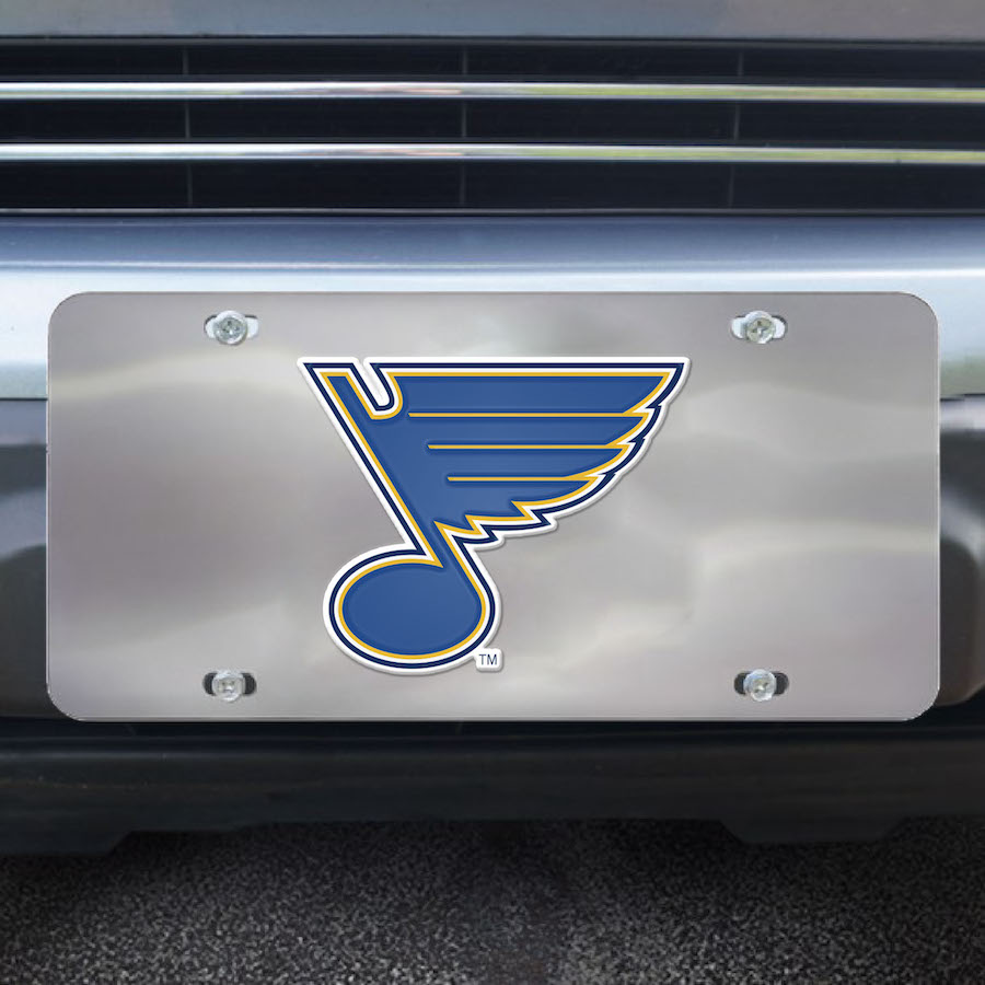 St. Louis Blues Stainless Steel Die-cast License Plate