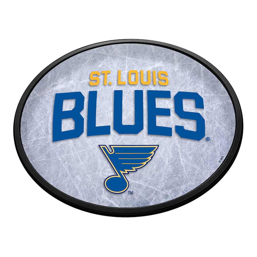 St. Louis Blues Slimline Oval LED Wall Sign ~ ICE RINK