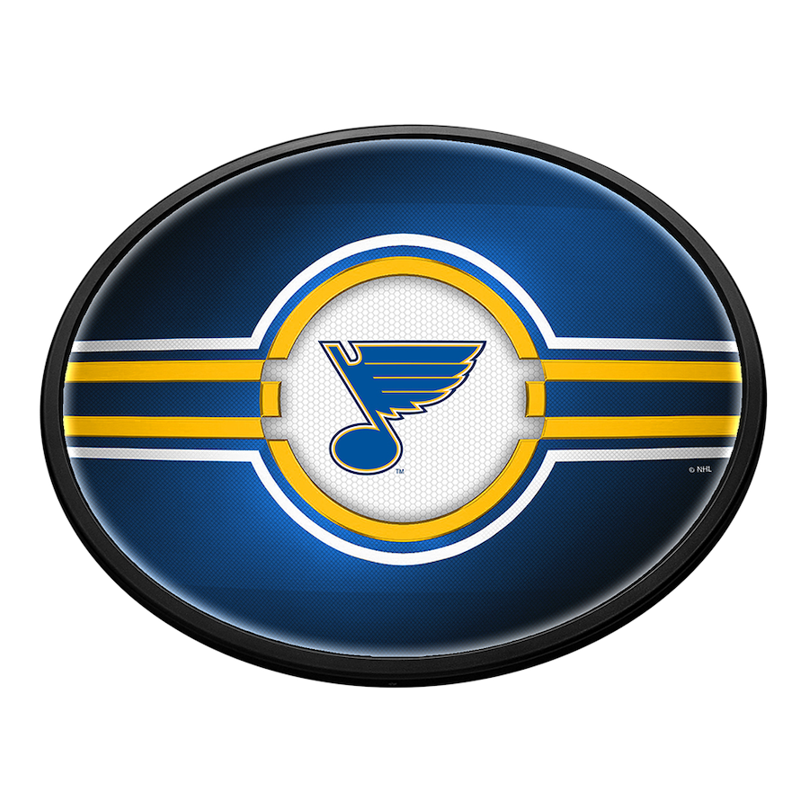 St. Louis Blues Slimline LED Wall Sign ~ OVAL