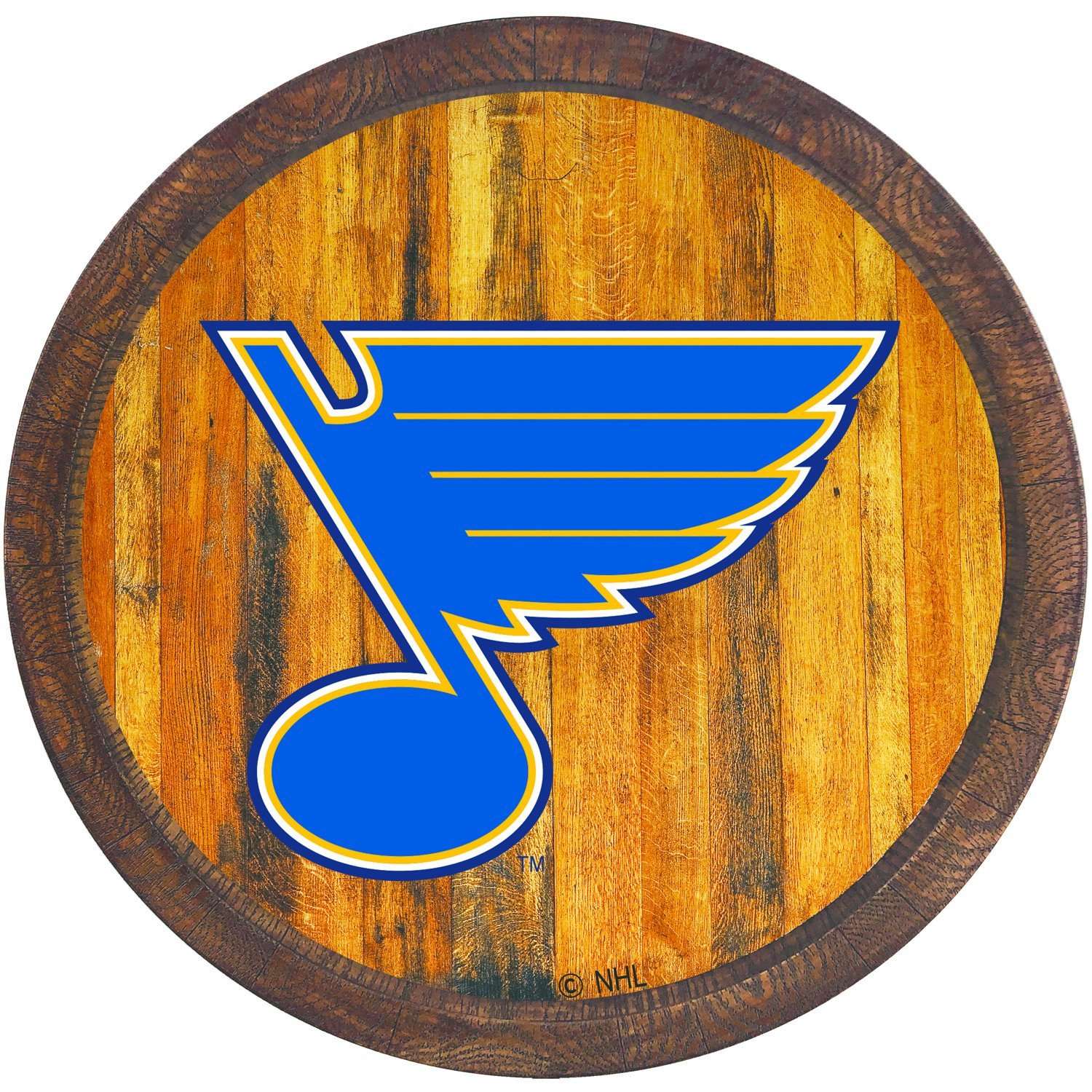 St. Louis Blues FAUX Barrel Top Sign