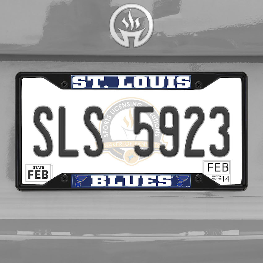 St. Louis Blues Black License Plate Frame