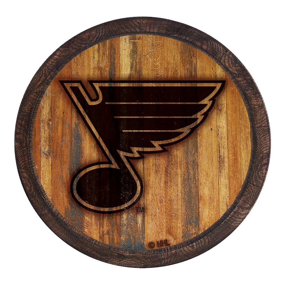 St. Louis Blues Branded FAUX Barrel Top Sign