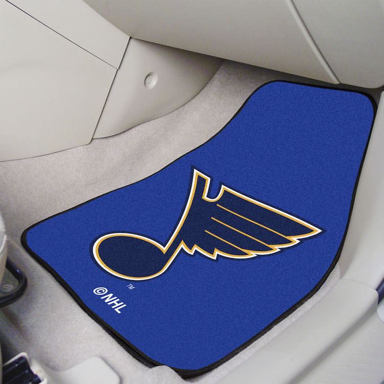 St. Louis Blues Car Floor Mats 18 x 27 Carpeted-Pair