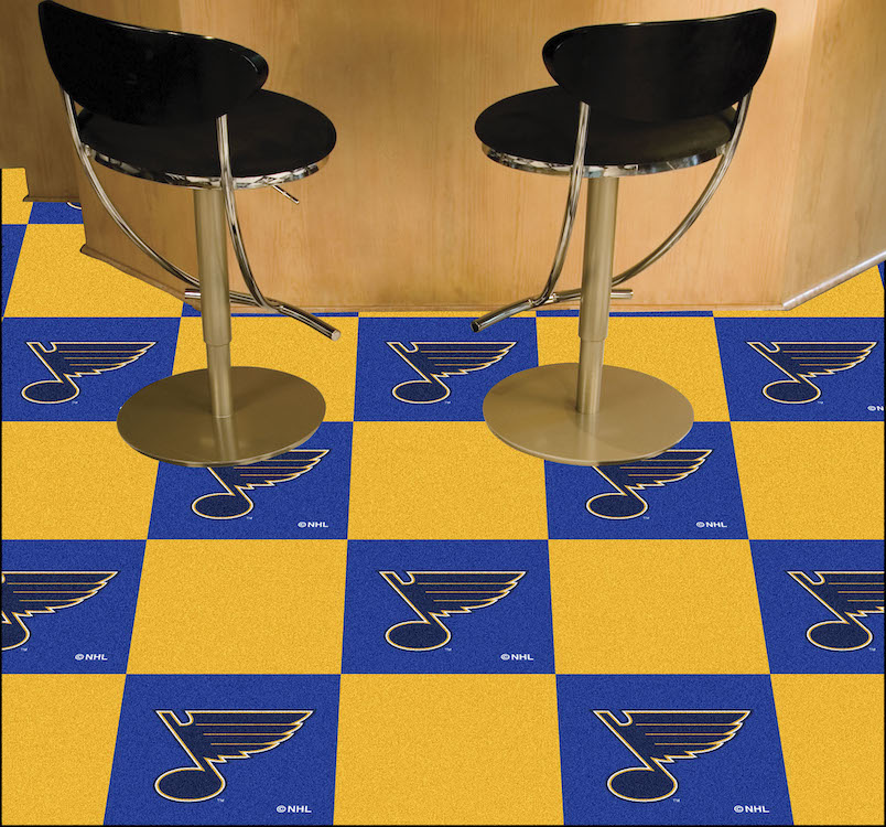 St. Louis Blues Carpet Tiles 18x18 in.