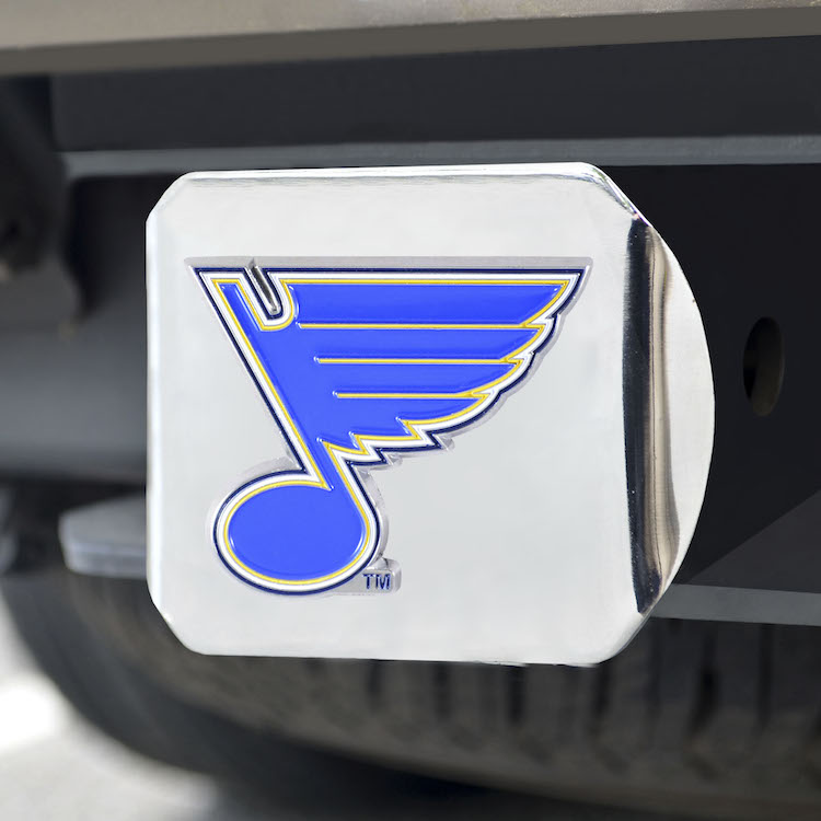 St. Louis Blues Color Chrome Trailer Hitch Cover