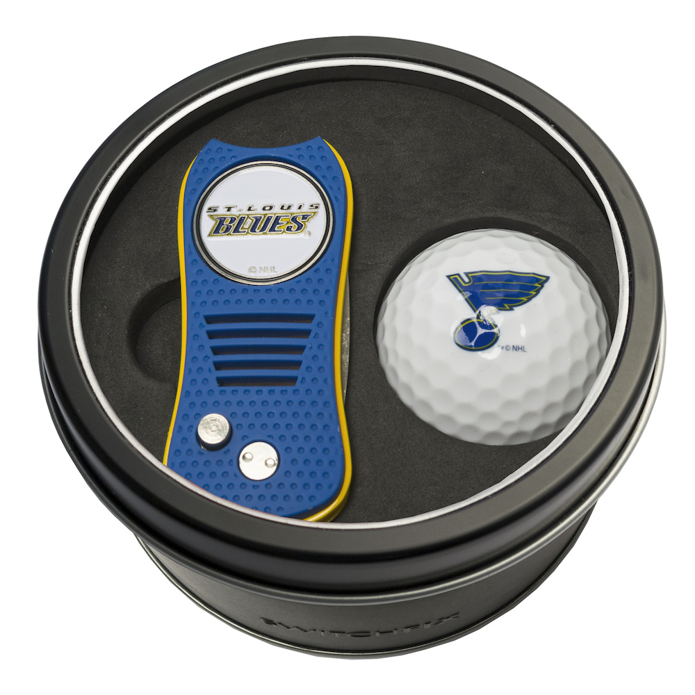 St. Louis Blues Switchblade Divot Tool and Golf Ball Gift Pack