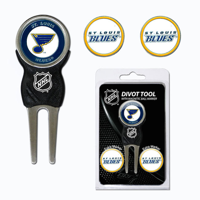 St. Louis Blues 3 Marker Signature Divot Tool Pack