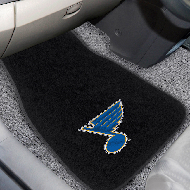 St. Louis Blues Car Floor Mats 17 x 26 Embroidered Pair