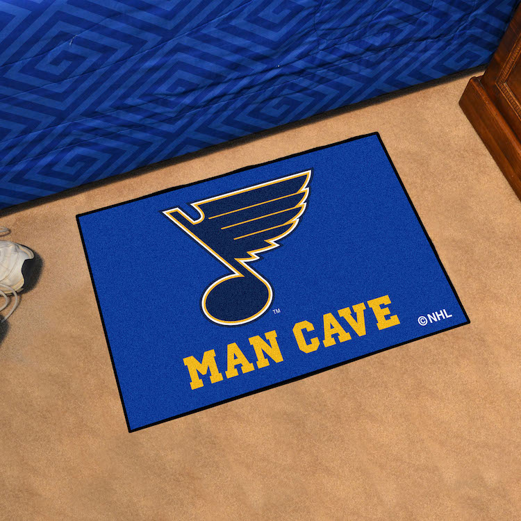 St. Louis Blues MAN CAVE 20 x 30 STARTER Floor Mat