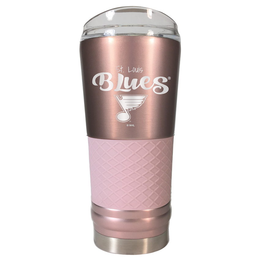 St. Louis Blues 24 oz Rose Gold Draft Travel Tumbler