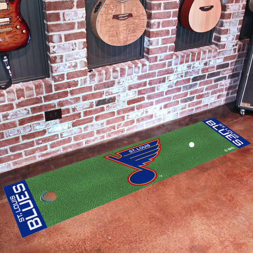 St. Louis Blues Vintage 18 x 72 in Putting Green Mat with Throwback Logo