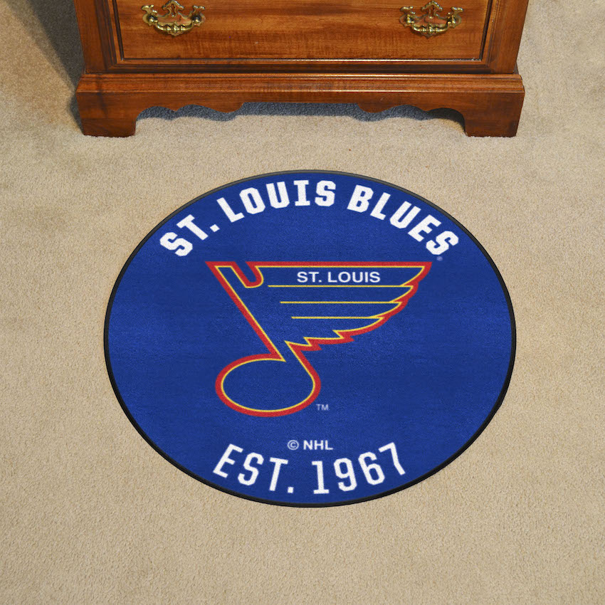 St. Louis Blues Vintage Roundel Mat - Throwback Logo