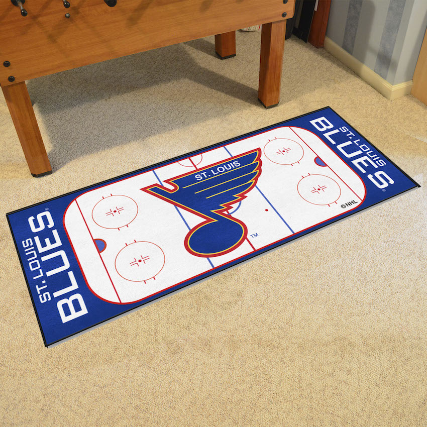 St. Louis Blues Vintage 30 x 72 Hockey Rink Carpet Runner - Throwback Logo