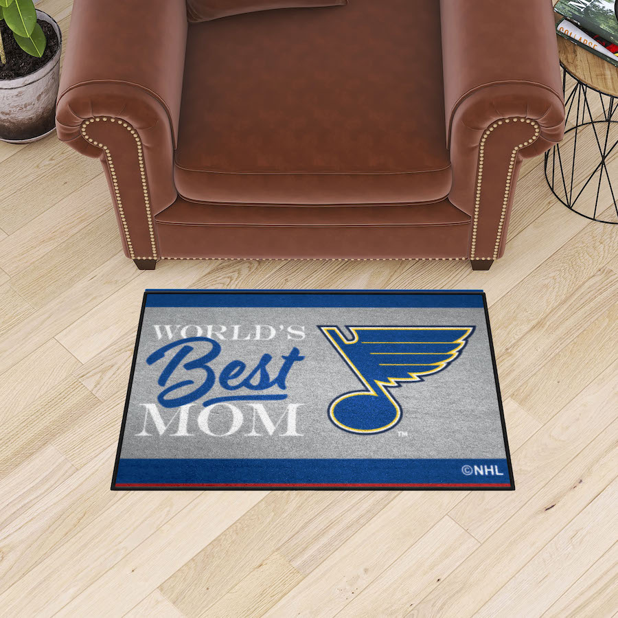 St. Louis Blues 20 x 30 WORLDS BEST MOM Floor Mat