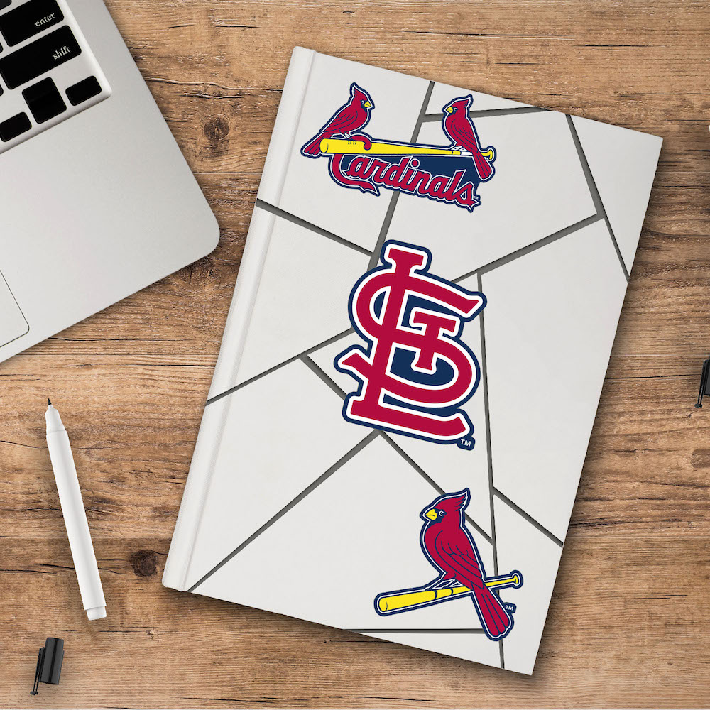 St. Louis Cardinals Team Logo Decal 3 Pack