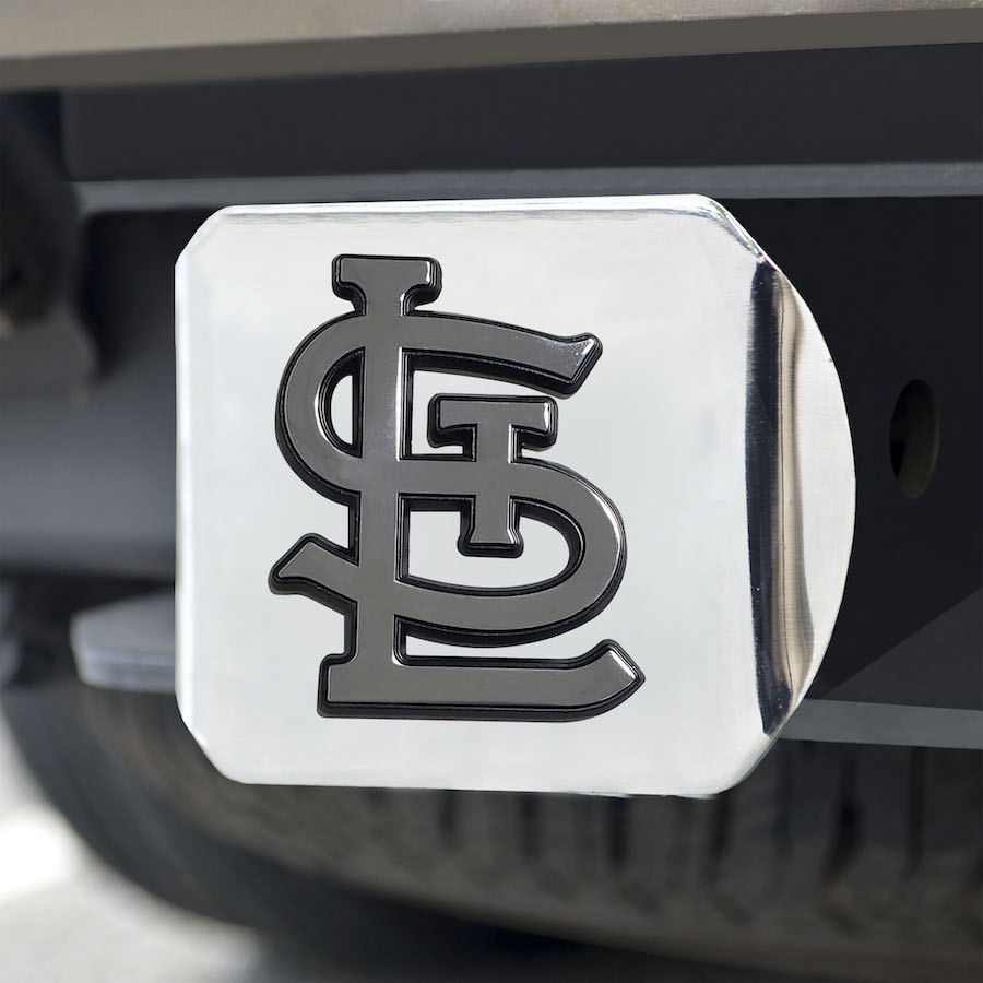 St. Louis Cardinals ALT LOGO Chrome Trailer Hitch Cover