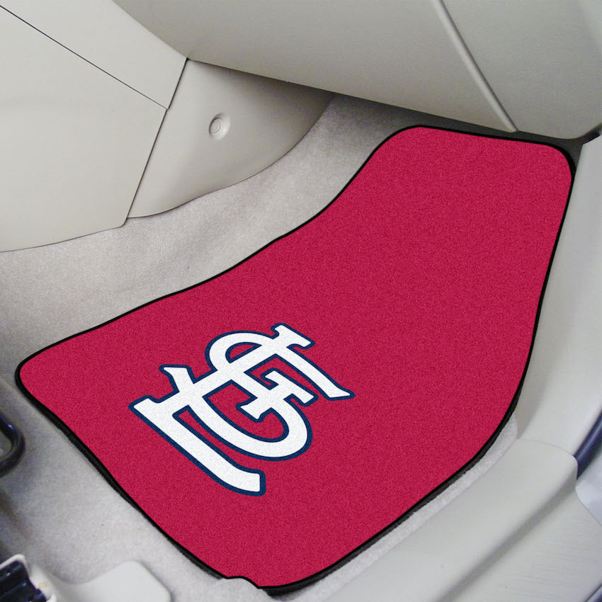 St. Louis Cardinals LOGO Car Floor Mats 18 x 27 Carpeted-Pair