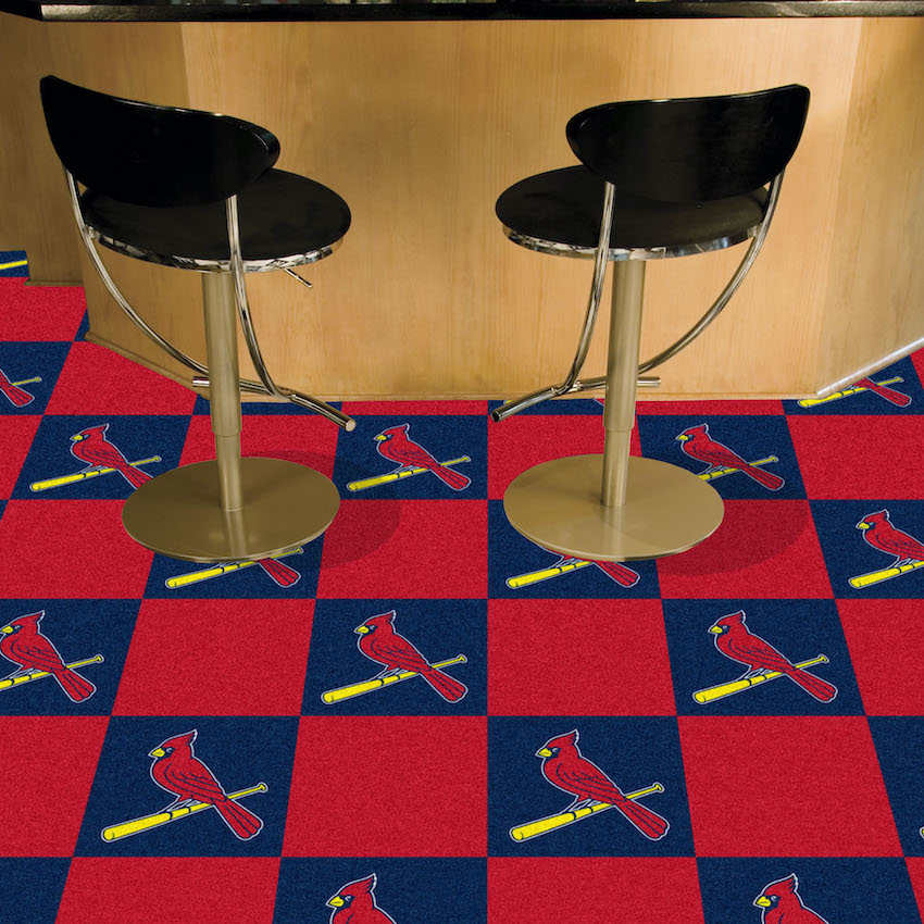 St. Louis Cardinals LOGO Carpet Tiles 18x18 in.