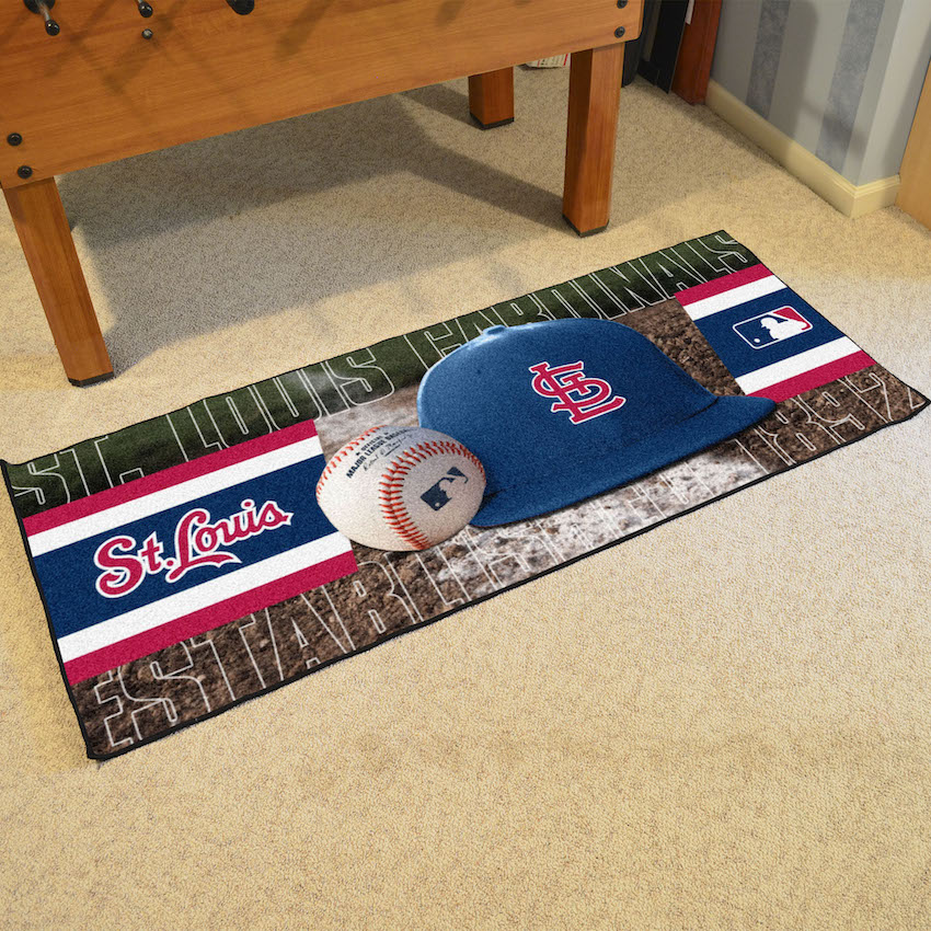 St. Louis Cardinals LOGO 30 x 72 Baseball Carpet Runner