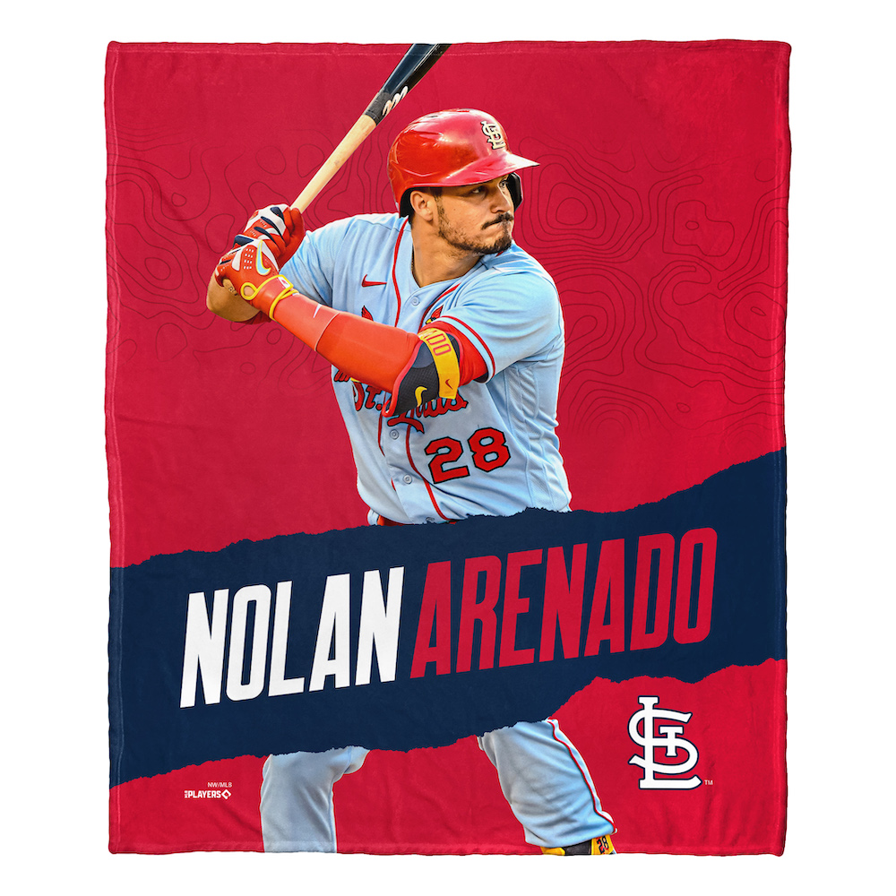 St. Louis Cardinals Nolan Arenado Silk Touch Throw Blanket 50 x 60 inch