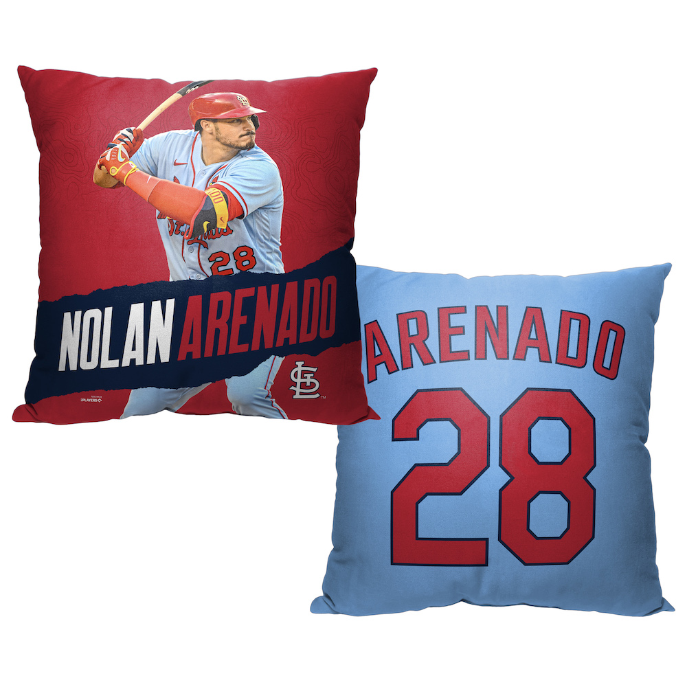 St. Louis Cardinals Nolan Arenado Decorative Throw Pillow 18 x 18 inch