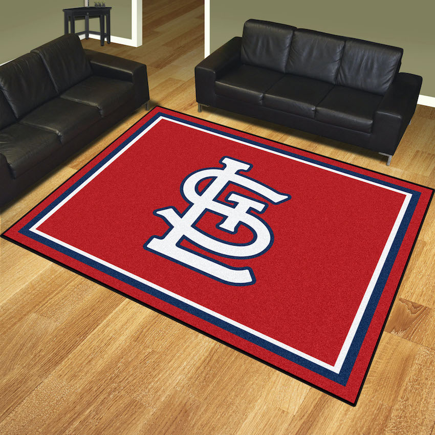 St. Louis Cardinals LOGO Ultra Plush 8x10 Area Rug