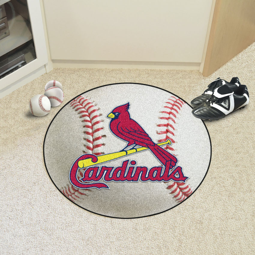 St. Louis Cardinals Round Baseball Mat